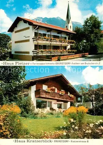 AK / Ansichtskarte Oberstdorf Haus Kratzerblick Pletzer Kat. Oberstdorf