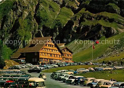 AK / Ansichtskarte Schwaegalp AR Parkplatz Saentis