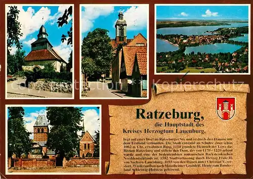 AK / Ansichtskarte Ratzeburg Teilansichten Fliegeraufnahme Kat. Ratzeburg
