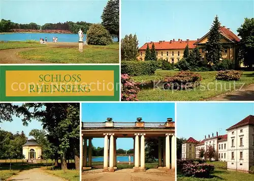 AK / Ansichtskarte Rheinsberg Grienericksee Kavaliershaus Pavillon im Schlosspark Obelisk Stadtseite Kat. Rheinsberg