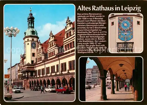 AK / Ansichtskarte Leipzig Altes Rathaus Arkaden Kat. Leipzig