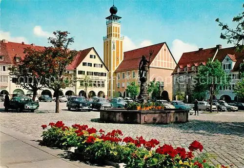 AK / Ansichtskarte Freudenstadt Marktplatz Rathaus Neptun Brunnen Kat. Freudenstadt