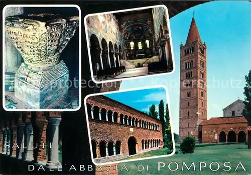 AK / Ansichtskarte Pomposa Capitello Bizantino Abside e colonnato Bizantino Palazzo della Ragione