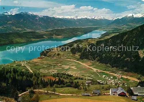 AK / Ansichtskarte Doebriach Millstaettersee Alpengasthof Bergfried Panorama