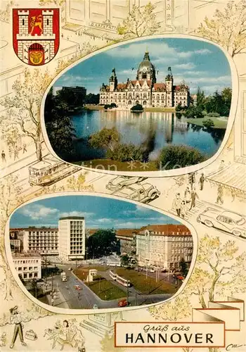 AK / Ansichtskarte Hannover Schloss Teilansicht Kat. Hannover