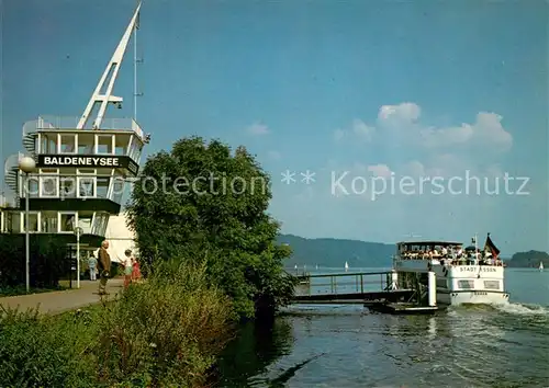 AK / Ansichtskarte Essen Ruhr Baldeneysee Bootsanlegestelle Kat. Essen