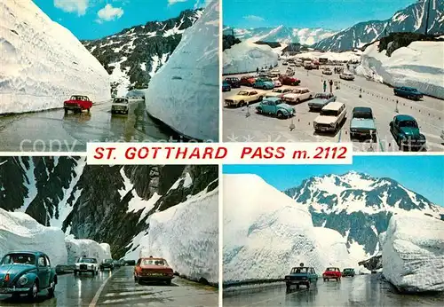 AK / Ansichtskarte St Gotthard Passhoehe Parkplatz Kat. Gotthard St.