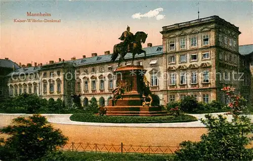 AK / Ansichtskarte Mannheim Kaiser Wilhelm Denkmal Kat. Mannheim