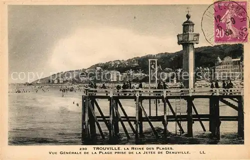 AK / Ansichtskarte Trouville sur Mer Reine des Plages Leuchtturm  Kat. Trouville sur Mer