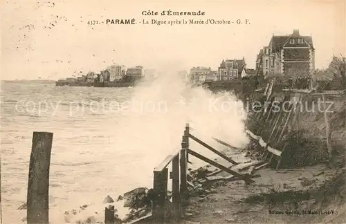 AK / Ansichtskarte Parame La Digue apres la Maree d`Octobre Kat. Saint Malo