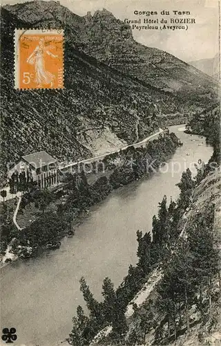 AK / Ansichtskarte Peyreleau Gorges du Tarn Grand Hotel du Rozier Kat. Peyreleau