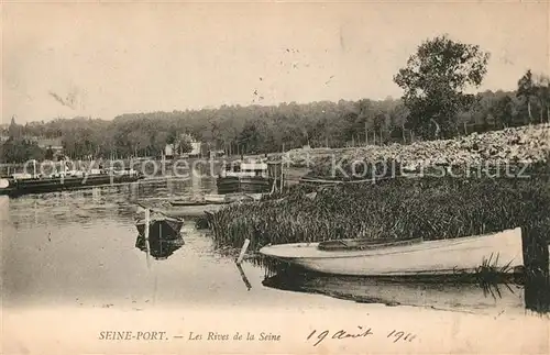 AK / Ansichtskarte Seine Port Les Rives de la Seine Kat. Seine Port