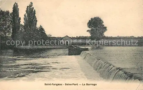 AK / Ansichtskarte Saint Fargeau Yonne Seine port Barrage Kat. Saint Fargeau
