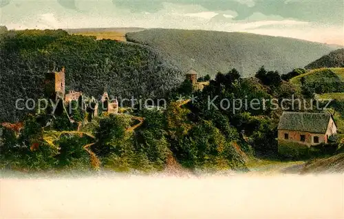 AK / Ansichtskarte Manderscheid Eifel Panorama Burgruine Kat. Manderscheid