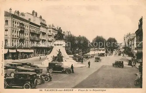 AK / Ansichtskarte Valence sur Rhone Place de la Republique Kat. Valence Drome