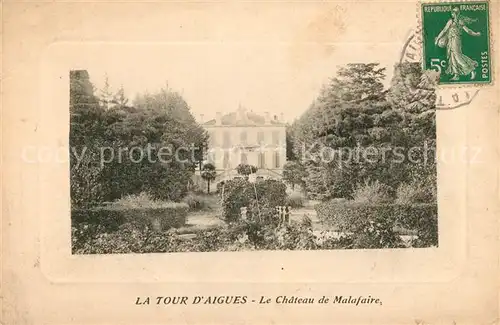 AK / Ansichtskarte La Tour d Aigues Le Chateau de Malafaire Kat. La Tour d Aigues
