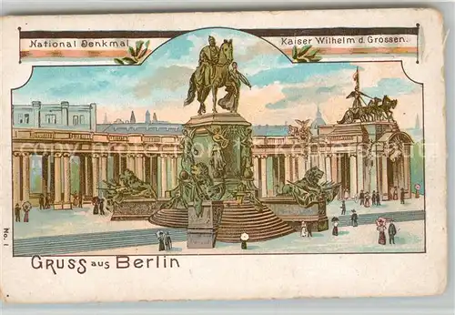 AK / Ansichtskarte Berlin Nationaldenkmal Kaiser Wilh des Grossen Kat. Berlin