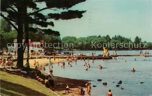 AK / Ansichtskarte Muskoka Lakes Bathing Beach Gull Lake Kat. Kanada