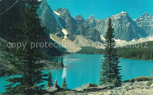 AK / Ansichtskarte Alberta  Moraine Lake Valley of the Ten Peaks Rocky Mountains Kat. Kanada