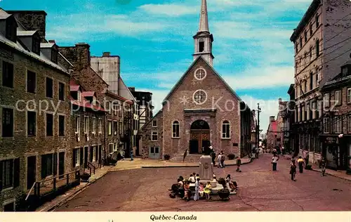 AK / Ansichtskarte Quebec Place Royale et Eglise Notre Dame Kat. Quebec