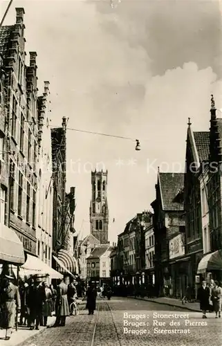 AK / Ansichtskarte Bruges Flandre Rue des Pierres Kat. 