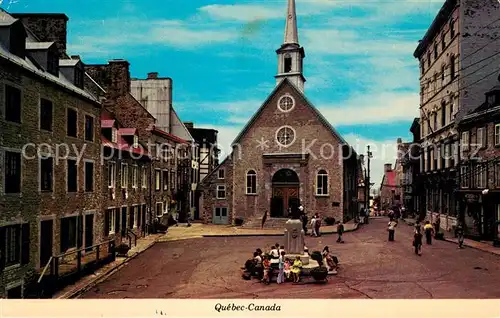 AK / Ansichtskarte Quebec Place Royale et Eglise Notre Dame des Victoires Kat. Quebec