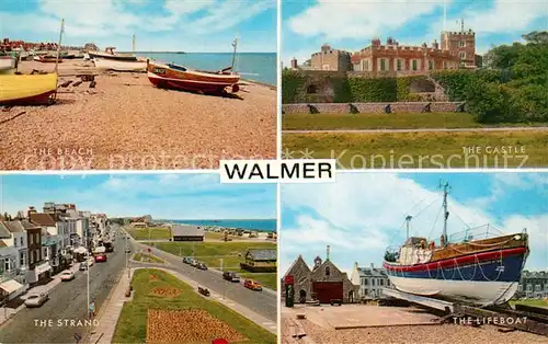 AK / Ansichtskarte Walmer Beach Castle Strand Lifeboat Kat. Dover