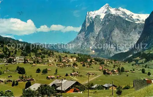 AK / Ansichtskarte Grindelwald mit Wetterhorn Kat. Grindelwald