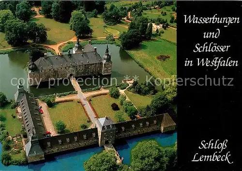 AK / Ansichtskarte Lembeck Schloss Lembeck Fliegeraufnahme Kat. Dorsten