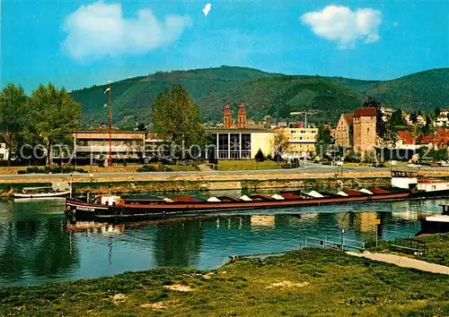 AK / Ansichtskarte Eberbach Neckar Kurhaus Kohlefrachter Kat. Eberbach