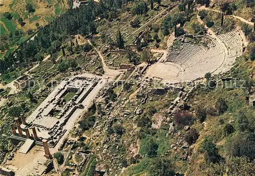 AK / Ansichtskarte Delphi Delfi Theater und Apollotempel Kat. Golf von Korinth