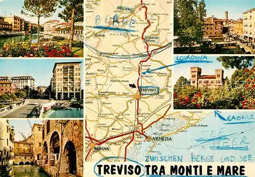 AK / Ansichtskarte Treviso tra monti e mare Teilansichten Kat. Treviso