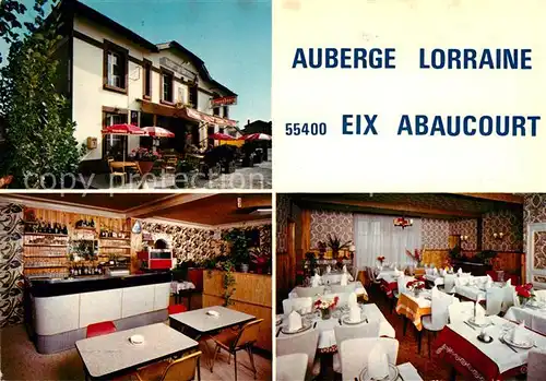 AK / Ansichtskarte Eix Abaucourt Hautecourt Auberge Lorraine Restaurant Bar