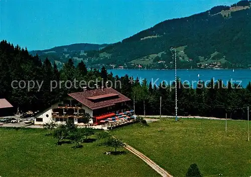 AK / Ansichtskarte Bad Wiessee Berggasthof Sonnenbichl Blick zum Tegernsee Kat. Bad Wiessee