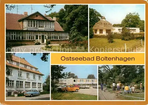 AK / Ansichtskarte Boltenhagen Ostseebad Haus am Meer Pavillon Bar Poliklinik Urlauberdorf Minigolfanlage Kat. Ostseebad Boltenhagen