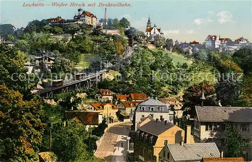 AK / Ansichtskarte Loschwitz Weisser Hirsch Drahtseilbahn Kat. Dresden