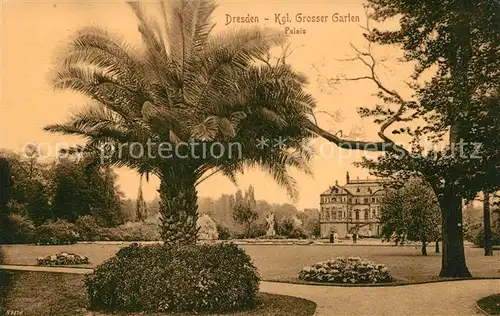 AK / Ansichtskarte Dresden koeniglicher grosser Garten Palais Kat. Dresden Elbe