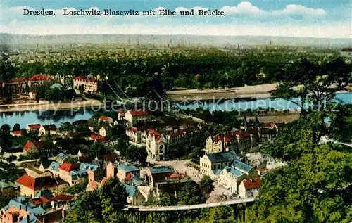AK / Ansichtskarte Loschwitz Blasewitz Elbe Bruecke Kat. Dresden