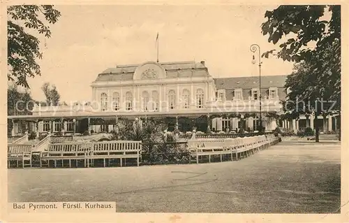 AK / Ansichtskarte Bad Pyrmont Fuerstliches Kurhaus Kat. Bad Pyrmont