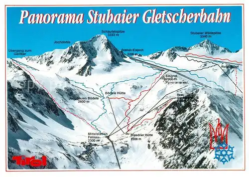 AK / Ansichtskarte Seilbahn Stubaier Gletscherbahn  Kat. Bahnen