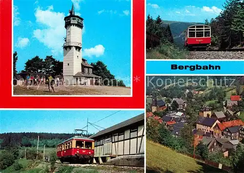 AK / Ansichtskarte Bergbahn Oberweissbach Froebelturm Cursdorf Mellenbach Glasbach Kat. Bergbahn