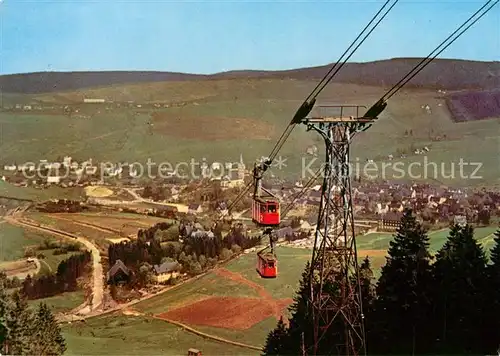 AK / Ansichtskarte Seilbahn Oberwiesenthal  Kat. Bahnen