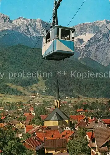 AK / Ansichtskarte Seilbahn Wankbahn Garmisch Partenkirchen Hoellental Zugspitze  Kat. Bahnen