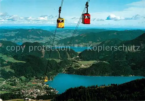 AK / Ansichtskarte Seilbahn Zwoelferhorn St. Gilgen Wolfgangsee Mondsee  Kat. Bahnen