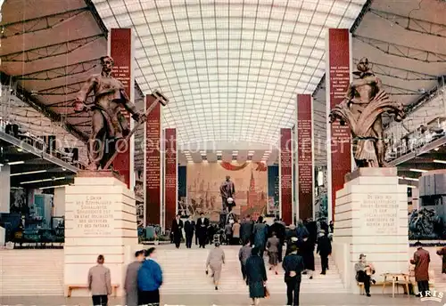 AK / Ansichtskarte Exposition Universelle Bruxelles 1958 Pavillon de l U.R.S.S. Grand Hall  Kat. Expositions