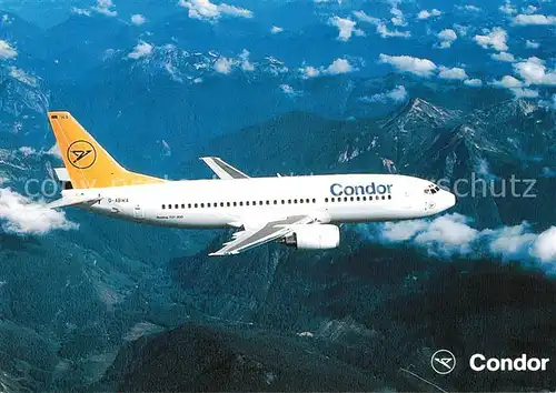 AK / Ansichtskarte Flugzeuge Zivil Condor Boeing 737 300 Kat. Airplanes Avions
