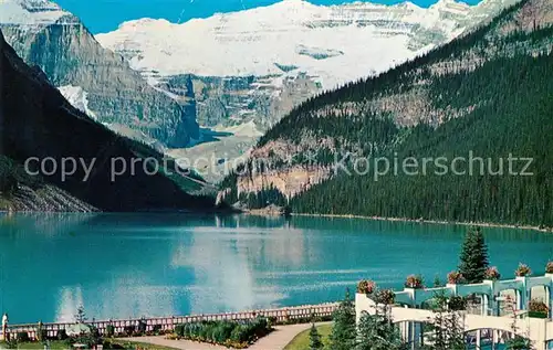 AK / Ansichtskarte Canadian Rockies Lake Louise Chateau with Victoria Glacier Kat. Kanada