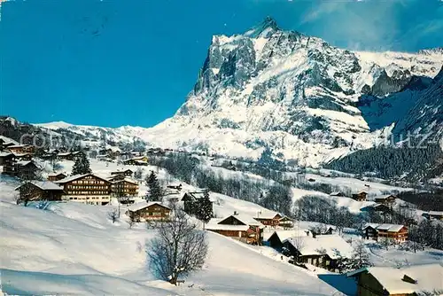 AK / Ansichtskarte Grindelwald im Isch mit Wetterhorn Kat. Grindelwald