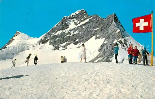 AK / Ansichtskarte Jungfraujoch Plateau mit Jungfrau Kat. Jungfrau