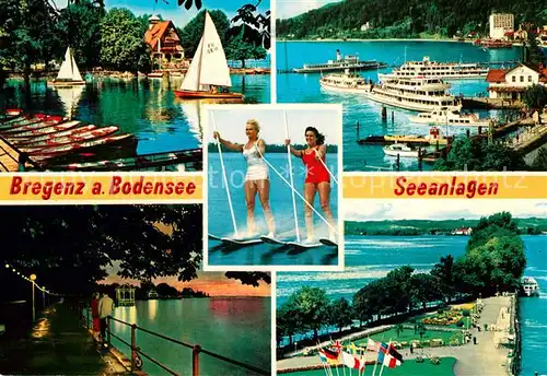 AK / Ansichtskarte Bregenz Bodensee Seeanlagen Bodenseefaehren Promenade